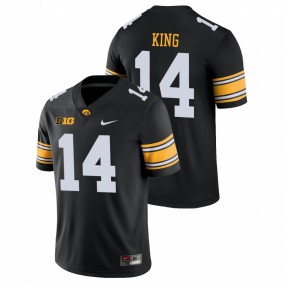 Men's Iowa Hawkeyes Desmond King Black Game College Football Nike Jersey