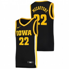 Iowa Hawkeyes Patrick McCaffery 2021 Black Basketball Dri-FIT Swingman Jersey