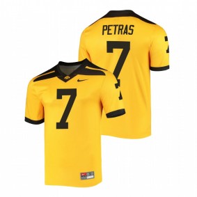 Men's Iowa Hawkeyes Spencer Petras Gold Alternate Legend Jersey