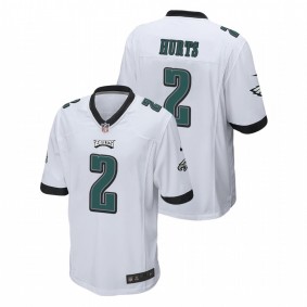 Men's Jalen Hurts #2 White 2020 NFL Draft Game Jersey