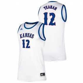 Chris Teahan Kansas Jayhawks White Classic College Basketball Jersey