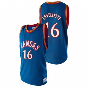 Clyde Lovellette Kansas Jayhawks Royal Alumni  College Basketball Jersey