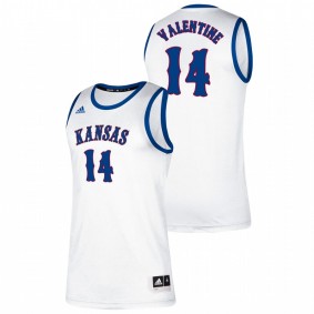 Darnell Valentine Kansas Jayhawks White Classic College Basketball Jersey