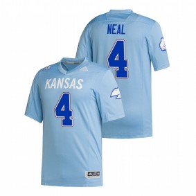 Devin Neal Kansas Jayhawks Light Blue Premier Strategy Jersey