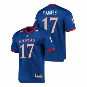 Men's Kansas Jayhawks Jalon Daniels Royal Premier Football Jersey