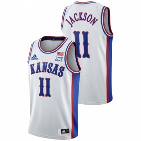 Men's Kansas Jayhawks Josh Jackson White College Basketball 1990s Throwback Jersey