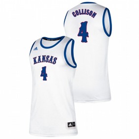 Nick Collison Kansas Jayhawks White Classic College Basketball Jersey