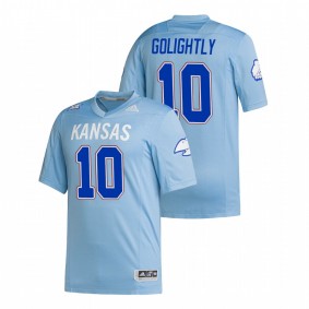 Tristan Golightly Kansas Jayhawks Light Blue Premier Strategy Jersey