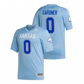 Velton Gardner Kansas Jayhawks Light Blue Premier Strategy Jersey