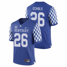 Men's Kentucky Wildcats Brandin Echols Royal College Football Game Nike Jersey