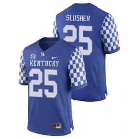 Men's Kentucky Wildcats Brett Slusher Royal College Football Game Nike Jersey