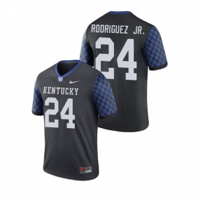 Men's Kentucky Wildcats Chris Rodriguez Jr. Black Legend Football Performance Nike Jersey