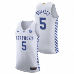 Immanuel Quickley Kentucky Wildcats White Authentic College Basketball Jersey