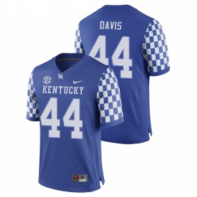 Men's Kentucky Wildcats Jamin Davis Royal College Football Game Nike Jersey