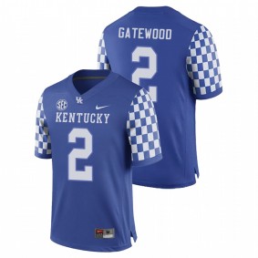 Men's Kentucky Wildcats Joey Gatewood Royal College Football Game Nike Jersey