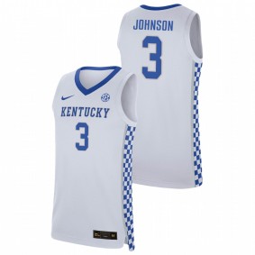 Keldon Johnson Kentucky Wildcats White College Basketball Jersey