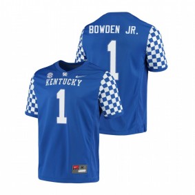 Men's Kentucky Wildcats Lynn Bowden Jr. Royal Nike Game Jersey