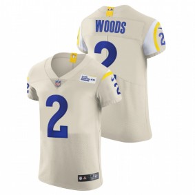 Men's Los Angeles Rams Robert Woods Bone Vapor Elite Jersey