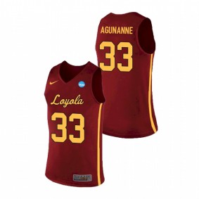 Loyola Ramblers Franklin Agunanne 2021 Red Basketball Nike Replica Jersey