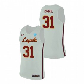 Loyola Ramblers Sami Ismail 2021 White Basketball Nike Replica Jersey