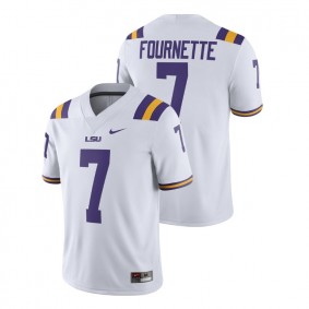 Male LSU Tigers Nike #7 White Leonard Fournette Alumni Football Game Player Jersey