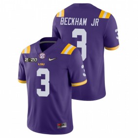 Men's LSU Tigers Odell Beckham Jr Purple College Football Game Nike Jersey