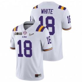 Men's LSU Tigers Tre'Davious White #18 White Game Football Jersey