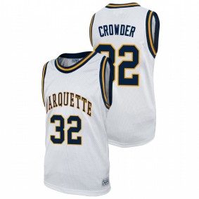 Jae Crowder Marquette Golden Eagles White Alumni College Basketball Jersey