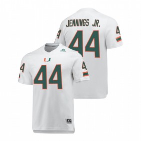 Bradley Jennings Jr. Miami Hurricanes White Replica AEROREADY Jersey