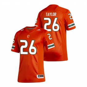 Sean Taylor Miami Hurricanes Orange New Football Uniforms Premier Jersey