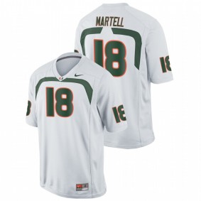 Men's Miami Hurricanes Tate Martell White Game College Football Jersey