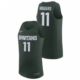 A.J. Hoggard #11 Green Michigan State Spartans Basketball Replica Jersey