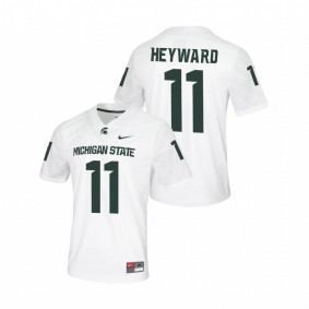 Men's Michigan State Spartans Connor Heyward #11 White Untouchable Game Jersey