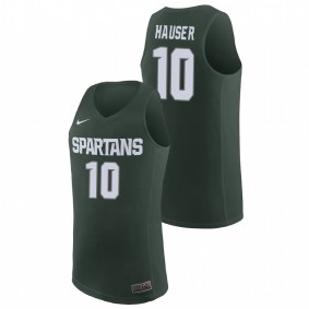 Joey Hauser #10 Green Michigan State Spartans Basketball Replica Jersey