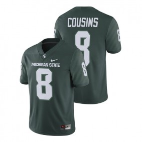 Male Michigan State Spartans Nike #8 Green Kirk Cousins Alumni Football Game Player Jersey