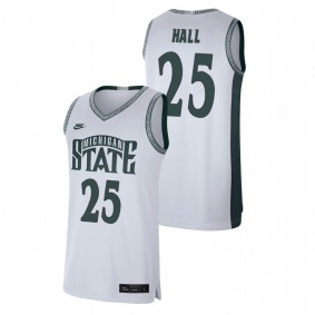 Malik Hall Michigan State Spartans White Retro Basketball Limited Nike Jersey