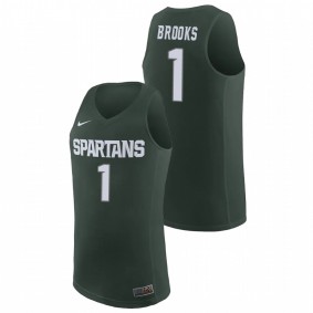 Pierre Brooks #1 Green Michigan State Spartans Basketball Replica Jersey