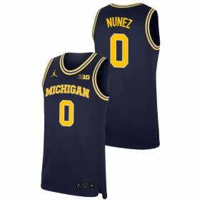 Adrien Nunez Michigan Wolverines Navy Replica College Basketball Jersey