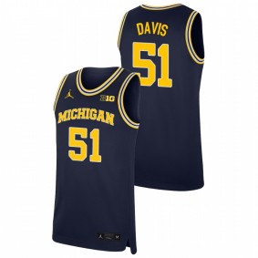 Austin Davis Michigan Wolverines Navy Replica College Basketball Jersey