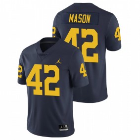 Men's Michigan Wolverines Ben Mason Navy Limited Football Jersey