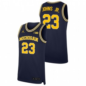 Brandon Johns Jr. Michigan Wolverines Navy Replica College Basketball Jersey