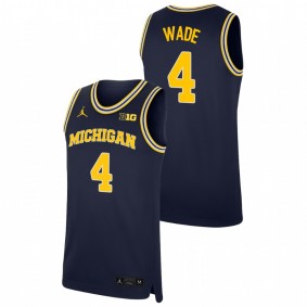 Brandon Wade Michigan Wolverines Navy Replica College Basketball Jersey