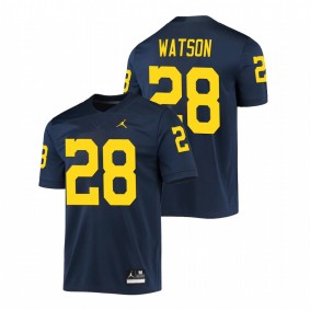 Brandon Watson Michigan Wolverines Navy Game Jersey