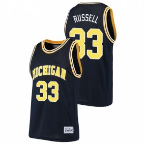 Cazzie Russell Michigan Wolverines Navy Alumni Basketball Jersey