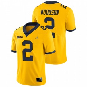 Men's Michigan Wolverines Charles Woodson Yellow Game College Football Jersey