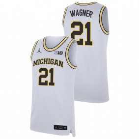 Franz Wagner Michigan Wolverines White Replica College Basketball Jersey