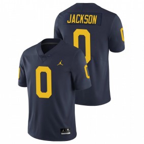 Men's Michigan Wolverines Giles Jackson Navy Limited Football Jersey