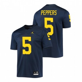 Jabrill Peppers Michigan Wolverines Navy Game Jersey