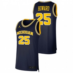 Michigan Wolverines Jace Howard 2021 Navy Basketball Dri-FIT Swingman Jersey