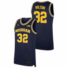 Luke Wilson Michigan Wolverines Navy Replica College Basketball Jersey